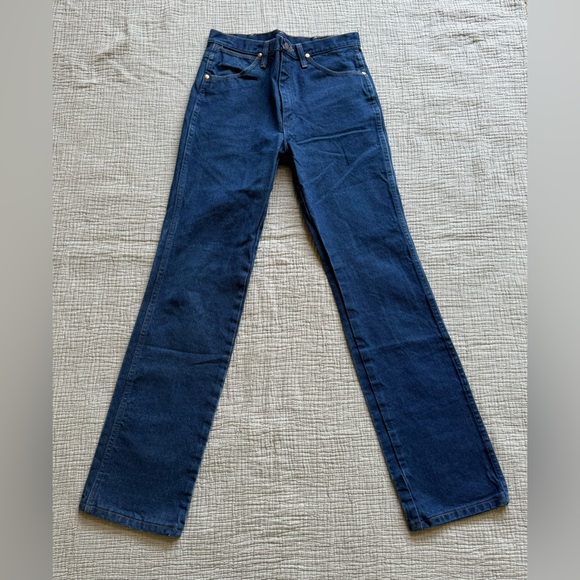 NWOT Wrangler Cowboy Cut Rigid Indigo Jeans (2 pair) sz 30/33 - Picture 5 of 8